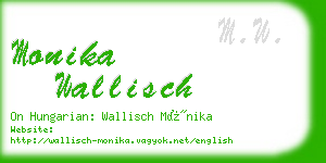 monika wallisch business card